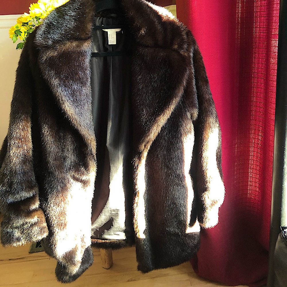 Brown Faux Fur Coat
